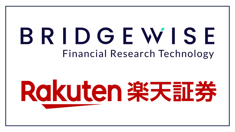 Bridgewise and Rakuten Securities announce strategic partnership