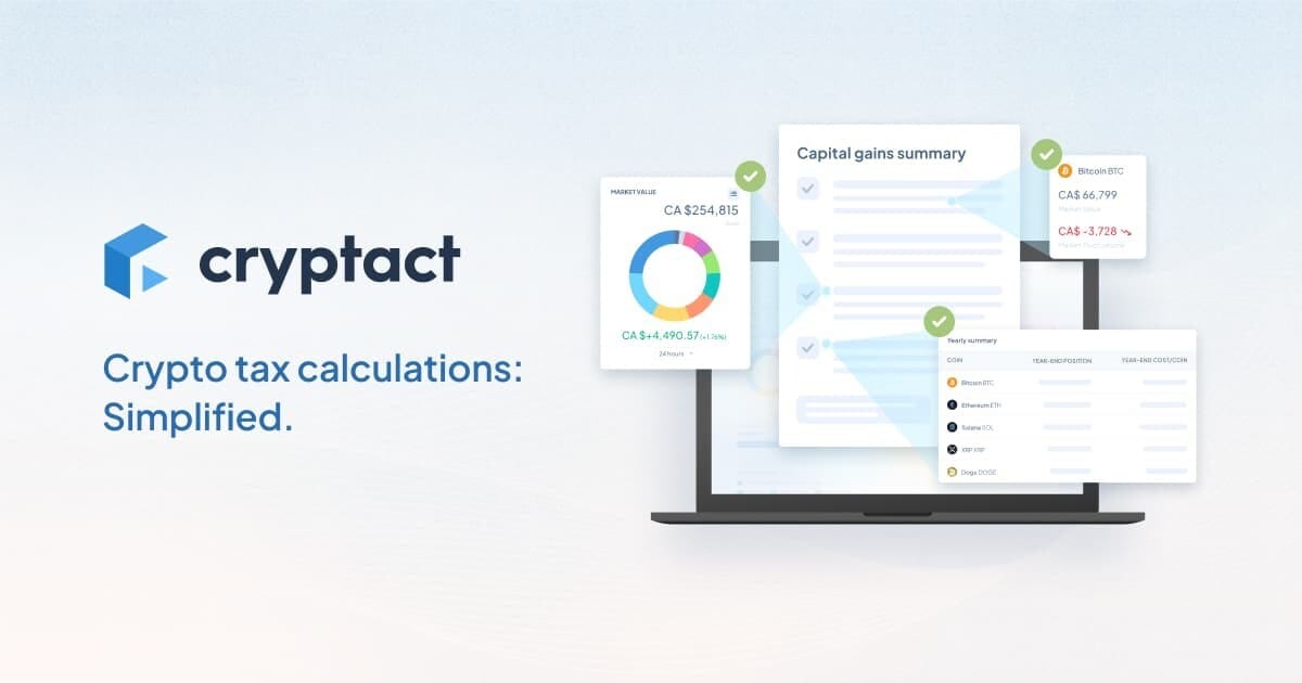 Japan's leading crypto tax service, cryptact, now available in Canada
