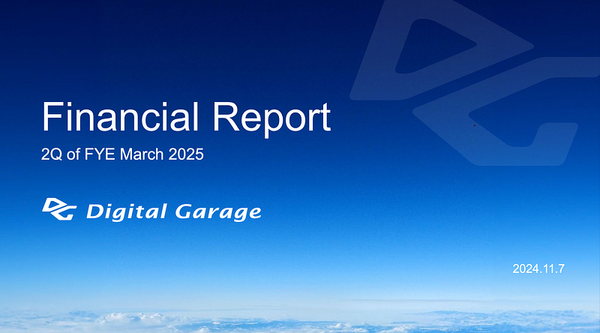 Digital Garage reports second quarter results