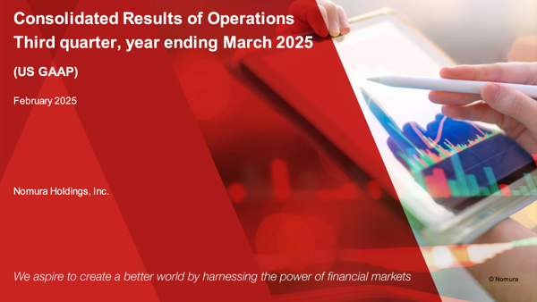 Nomura's Q3/FY2025 Results