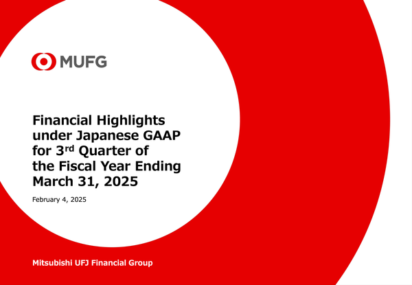 MUFG's Q3/FY2025 Results